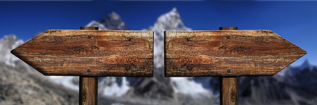 Signpost showing different directions